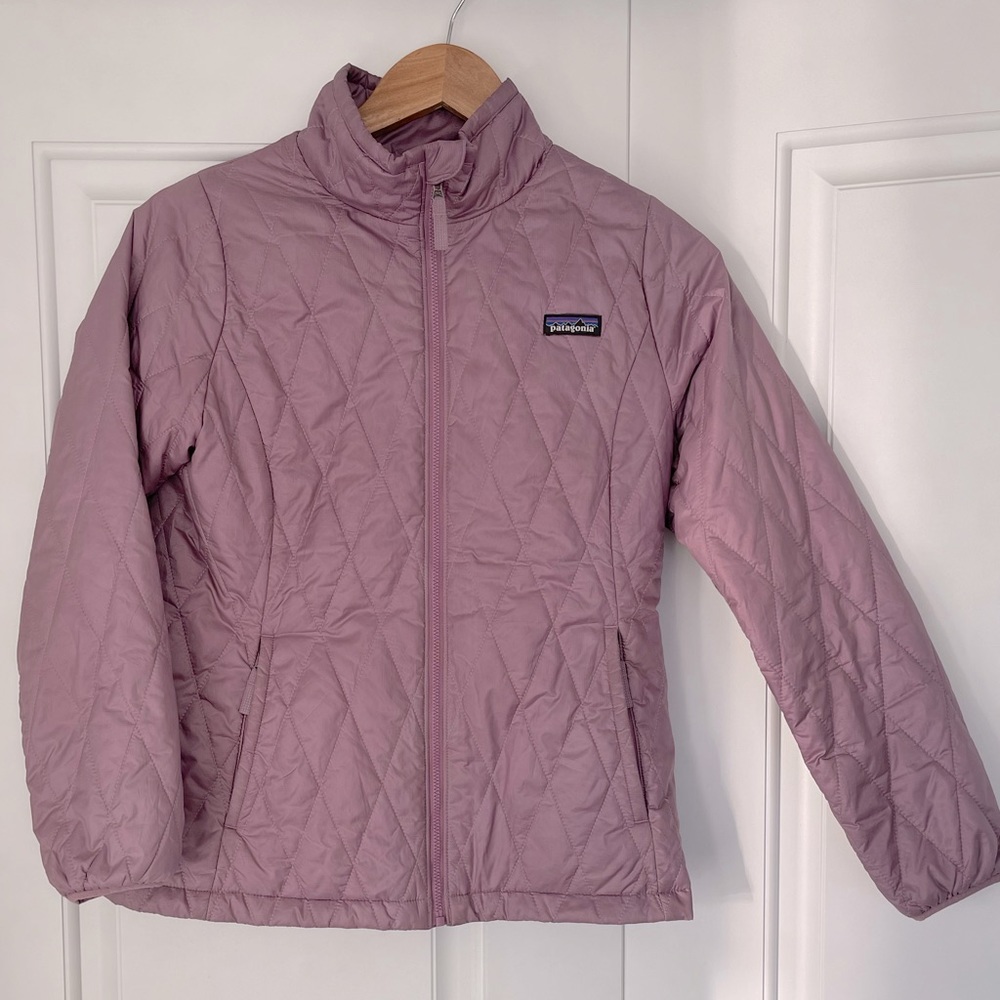 Like New Patagonia Girls XL Nano Puff — Purple Pink